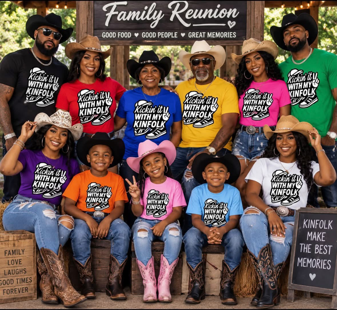 Kickin it with my kinfolk (family reunion tee